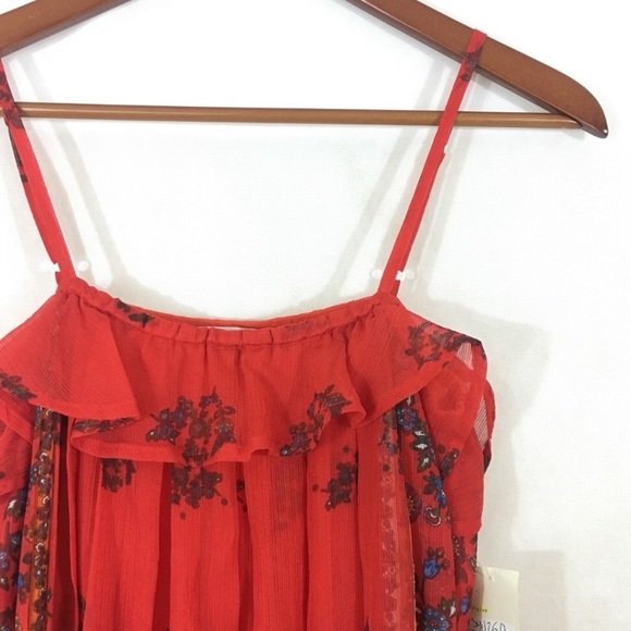 ✨Endless rose semi sheer patterned midi dress smal - Picture 3 of 7